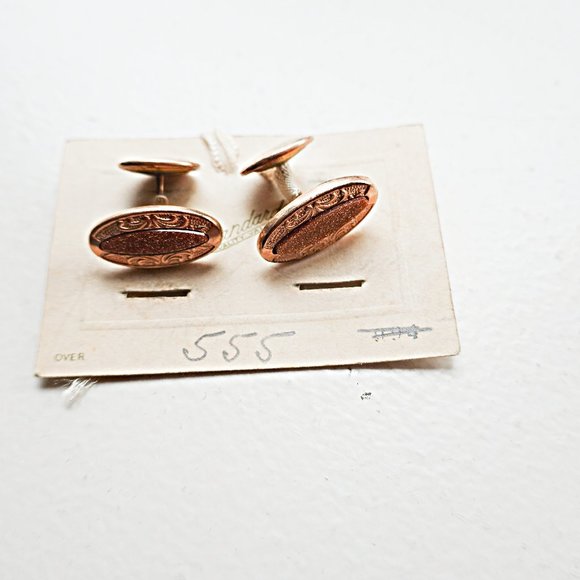 Antique Bean Back Cufflinks - Picture 1 of 2